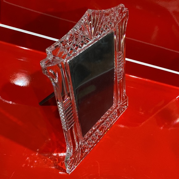 WATERFORD CRYSTAL PICTURE FRAME "ABBEVILLE" 4 X 6 photo area EUC - Picture 5 of 15